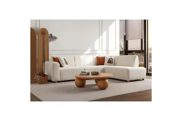 Rynvar Soffa med Schäslong 4-sits - Vit - Möbler - Soffa - Divansoffa & schäslongsoffa - 4 sits soffa med divan