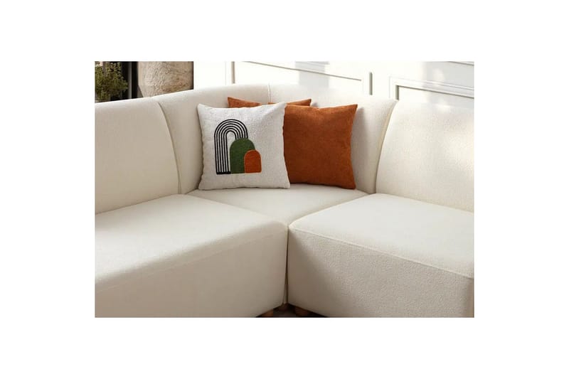 Rynvar Soffa med Schäslong 4-sits - Vit - Möbler - Soffa - Divansoffa & schäslongsoffa - 4 sits soffa med divan