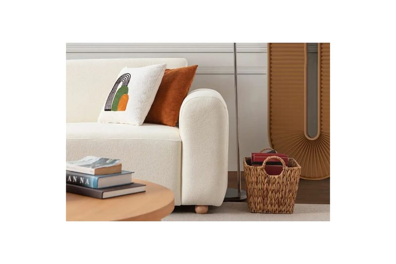 Rynvar Soffa med Schäslong 4-sits - Vit - Möbler - Soffa - Divansoffa & schäslongsoffa - 4 sits soffa med divan