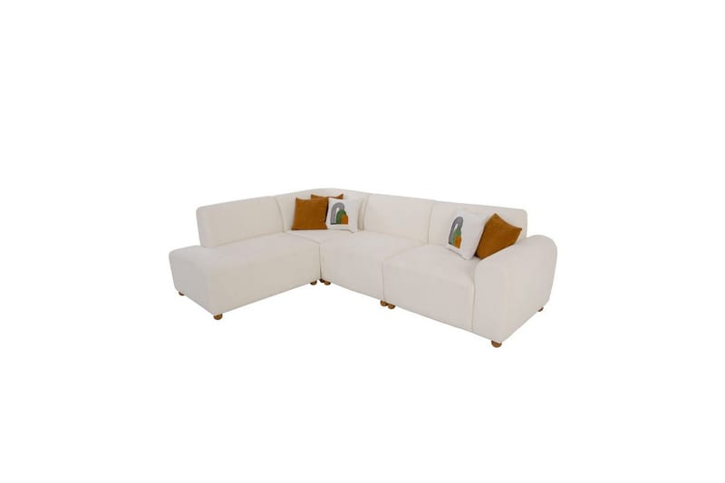 Rynvar Soffa med Schäslong 4-sits - Vit - Möbler - Soffa - Modulsoffa - Komplett modulsoffa
