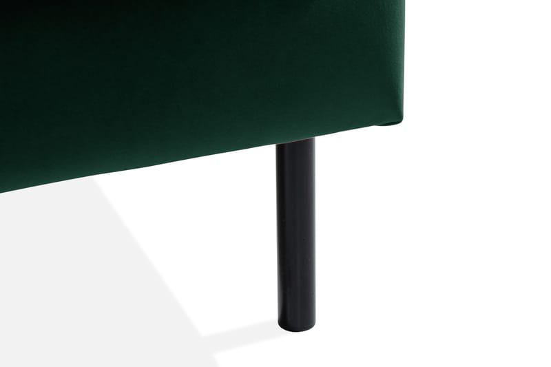 Sammetssoffa Elion 2,5-sits med Schäslong Vänster - Grön - Möbler - Soffa - Divansoffa & schäslongsoffa - 2 sits soffa med divan