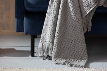 Sammetssoffa Elion 2-sits med Divan Vänster - Blå - Möbler - Soffa - Divansoffa & schäslongsoffa - 2 sits soffa med divan