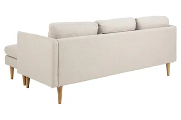 Sanat 3-sits Soffa med Divan - Beige - Möbler - Soffa - Divansoffa & schäslongsoffa - 3 sits soffa med divan