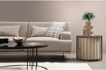 Sanroman Vänstervänd L-formad Schäslongsoffa 302 cm i Tyg - Beige - Möbler - Soffa - Divansoffa & schäslongsoffa
