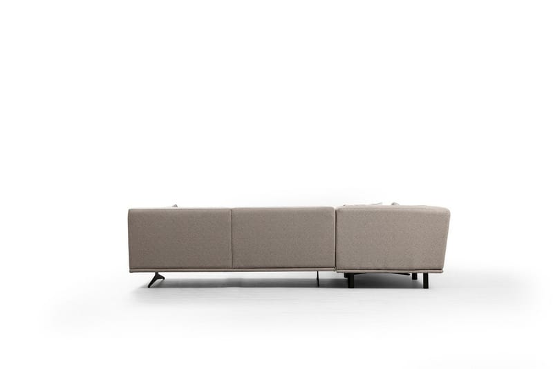 Sanroman Vänstervänd L-formad Schäslongsoffa 302 cm i Tyg - Beige - Möbler - Soffa - Divansoffa & schäslongsoffa