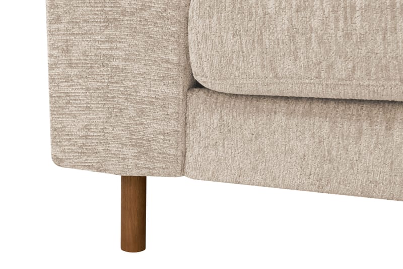 Scandi Djup 4-sits Soffa med Schäslong Höger i Chenille - Beige - Möbler - Soffa - Divansoffa & schäslongsoffa - 4 sits soffa med divan