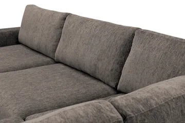 Scandi Djup 4-sits Soffa med Schäslong Höger i Chenille - Grå - Möbler - Soffa - Divansoffa & schäslongsoffa - 4 sits soffa med divan