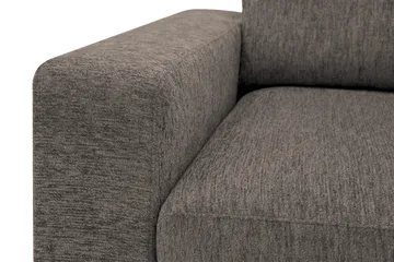 Scandi Djup 4-sits Soffa med Schäslong Höger i Chenille - Grå - Möbler - Soffa - Divansoffa & schäslongsoffa - 4 sits soffa med divan