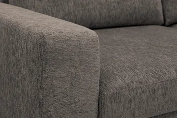 Scandi Djup 4-sits Soffa med Schäslong Höger i Chenille - Grå - Möbler - Soffa - Divansoffa & schäslongsoffa - 4 sits soffa med divan