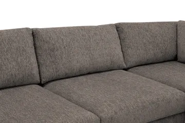 Scandi Djup 4-sits Soffa med Schäslong Höger i Chenille - Grå - Möbler - Soffa - Divansoffa & schäslongsoffa - 4 sits soffa med divan