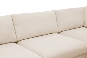 Scandi Djup 4-sits Soffa med Schäslong Höger i Manchester - Beige - Möbler - Soffa - Divansoffa & schäslongsoffa - 4 sits soffa med divan