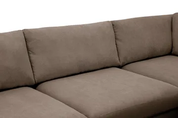 Scandi Djup 4-sits Soffa med Schäslong Höger i Manchester - Brun - Möbler - Soffa - Divansoffa & schäslongsoffa - 4 sits soffa med divan