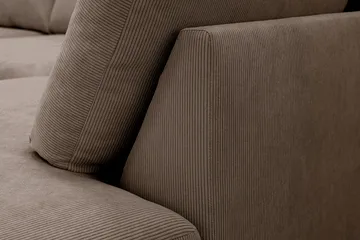 Scandi Djup 4-sits Soffa med Schäslong Höger i Manchester - Brun - Möbler - Soffa - Divansoffa & schäslongsoffa - 4 sits soffa med divan