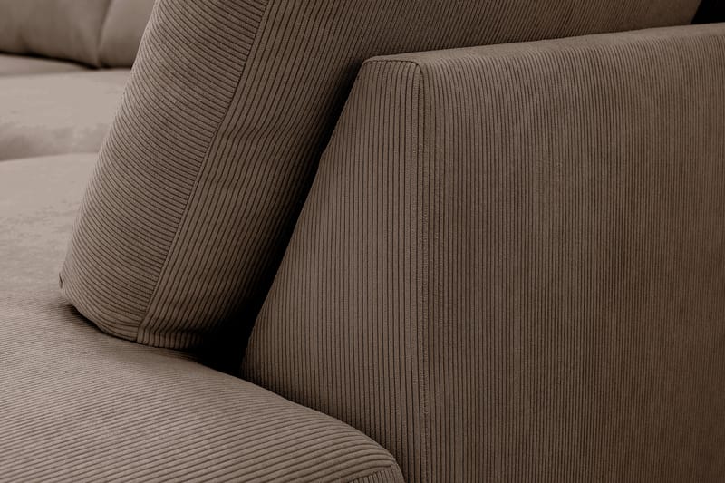 Scandi Djup 4-sits Soffa med Schäslong Höger i Manchester - Brun - Möbler - Soffa - Divansoffa & schäslongsoffa - 4 sits soffa med divan