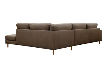 Scandi Djup 4-sits Soffa med Schäslong Höger i Manchester - Brun - Möbler - Soffa - Divansoffa & schäslongsoffa - 4 sits soffa med divan