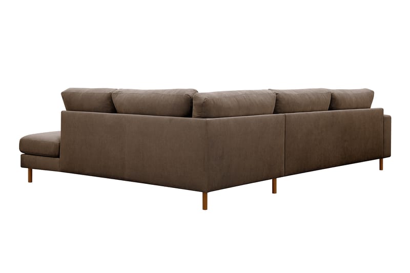 Scandi Djup 4-sits Soffa med Schäslong Höger i Manchester - Brun - Möbler - Soffa - Divansoffa & schäslongsoffa - 4 sits soffa med divan