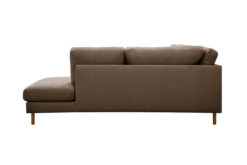 Scandi Djup 4-sits Soffa med Schäslong Höger i Manchester - Brun - Möbler - Soffa - Divansoffa & schäslongsoffa - 4 sits soffa med divan