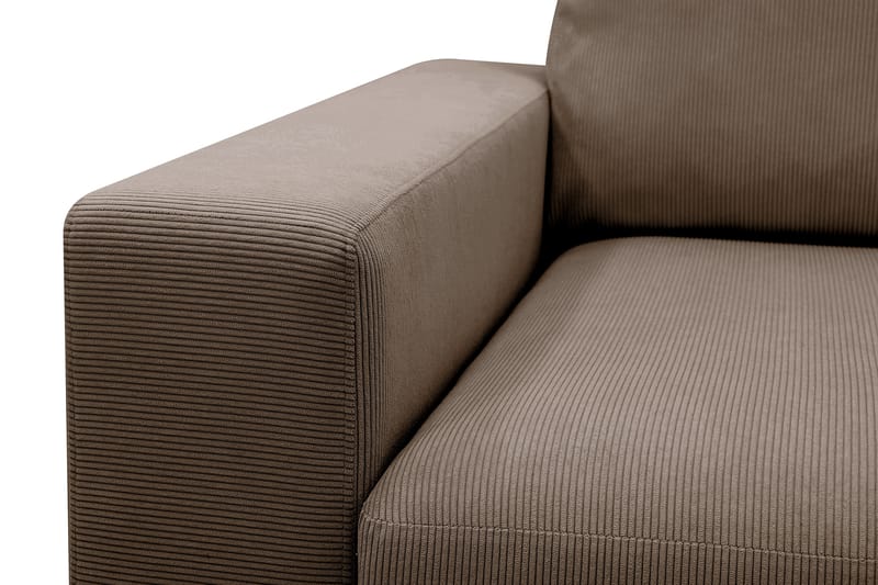 Scandi Djup 4-sits Soffa med Schäslong Höger i Manchester - Brun - Möbler - Soffa - Divansoffa & schäslongsoffa - 4 sits soffa med divan