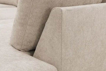 Scandi Djup 4-sits Soffa med Schäslong Höger i Tyg - Beige - Möbler - Soffa - Divansoffa & schäslongsoffa - 4 sits soffa med divan