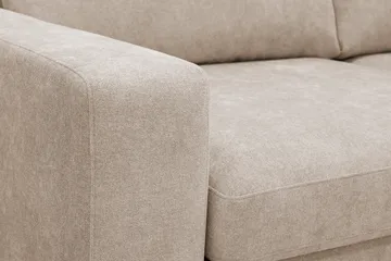 Scandi Djup 4-sits Soffa med Schäslong Höger i Tyg - Beige - Möbler - Soffa - Divansoffa & schäslongsoffa - 4 sits soffa med divan
