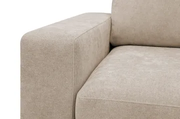 Scandi Djup 4-sits Soffa med Schäslong Höger i Tyg - Beige - Möbler - Soffa - Divansoffa & schäslongsoffa - 4 sits soffa med divan