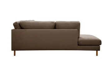 Scandi Djup 4-sits Soffa med Schäslong Vänster i Manchester - Brun - Möbler - Soffa - Divansoffa & schäslongsoffa - 4 sits soffa med divan