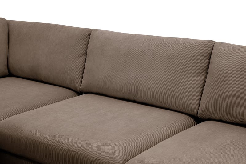 Scandi Djup 4-sits Soffa med Schäslong Vänster i Manchester - Brun - Möbler - Soffa - Divansoffa & schäslongsoffa - 4 sits soffa med divan