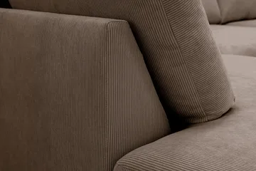 Scandi Djup 4-sits Soffa med Schäslong Vänster i Manchester - Brun - Möbler - Soffa - Divansoffa & schäslongsoffa - 4 sits soffa med divan