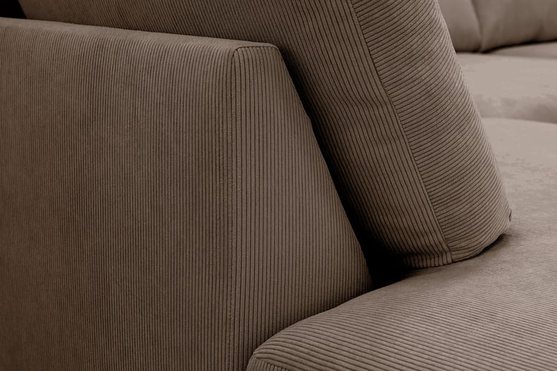 Scandi Djup 4-sits Soffa med Schäslong Vänster i Manchester - Brun - Möbler - Soffa - Divansoffa & schäslongsoffa - 4 sits soffa med divan
