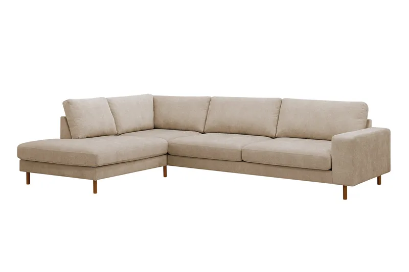 Scandi Djup 4-sits Soffa med Schäslong Vänster i Tyg - Möbler - Soffa - Divansoffa & schäslongsoffa - 4 sits soffa med divan