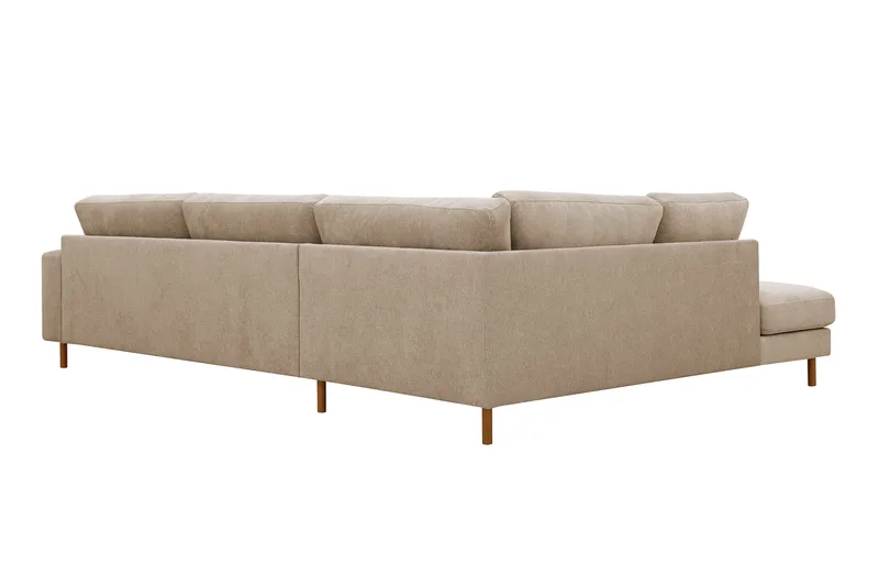 Scandi Djup 4-sits Soffa med Schäslong Vänster i Tyg - Möbler - Soffa - Divansoffa & schäslongsoffa - 4 sits soffa med divan