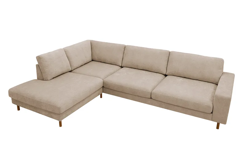 Scandi Djup 4-sits Soffa med Schäslong Vänster i Tyg - Möbler - Soffa - Divansoffa & schäslongsoffa - 4 sits soffa med divan