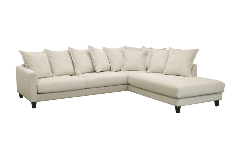 Schäslongsoffa 4-sits Lesnoy - Beige - 4 sits soffa med divan - Divansoffa & schäslongsoffa