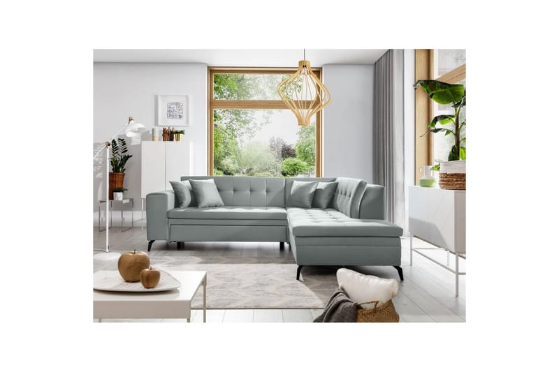 Sektion Eltap Lanvin 260x210x93 cm - Savoi 100, Grå, Höger - Möbler - Soffa - Divansoffa & schäslongsoffa - 4 sits soffa med divan