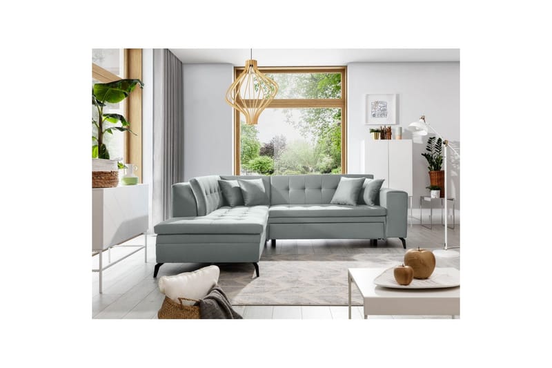 Sektion Eltap Lanvin 260x210x93 cm - Savoi 100, Grå, Vänster - Möbler - Soffa - Divansoffa & schäslongsoffa - 4 sits soffa med divan