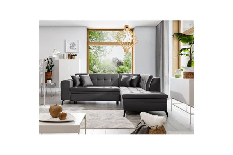 Sektion Eltap Lanvin 260x210x93 cm - Savoi 6, Mörkgrå, Höger - Möbler - Soffa - Divansoffa & schäslongsoffa - 4 sits soffa med divan