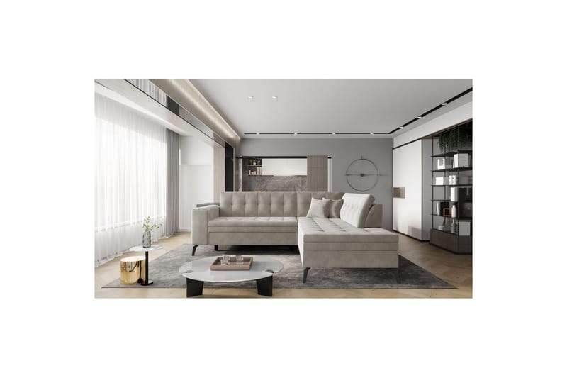 Sektion Eltap Lanvin 260x210x93 cm - Sola 18, Höger - Möbler - Soffa - Divansoffa & schäslongsoffa - 4 sits soffa med divan