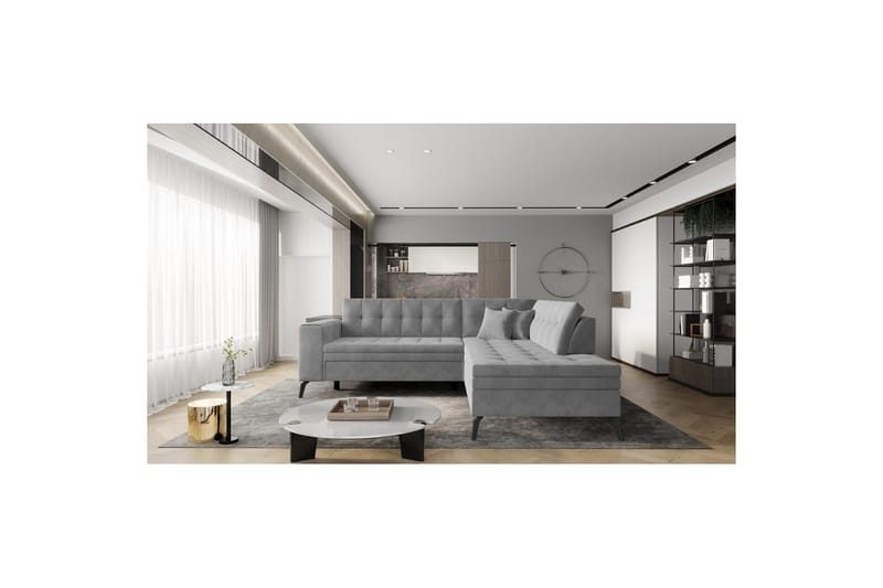 Sektion Eltap Lanvin 260x210x93 cm - Sola 4, Höger - Möbler - Soffa - Divansoffa & schäslongsoffa - 4 sits soffa med divan