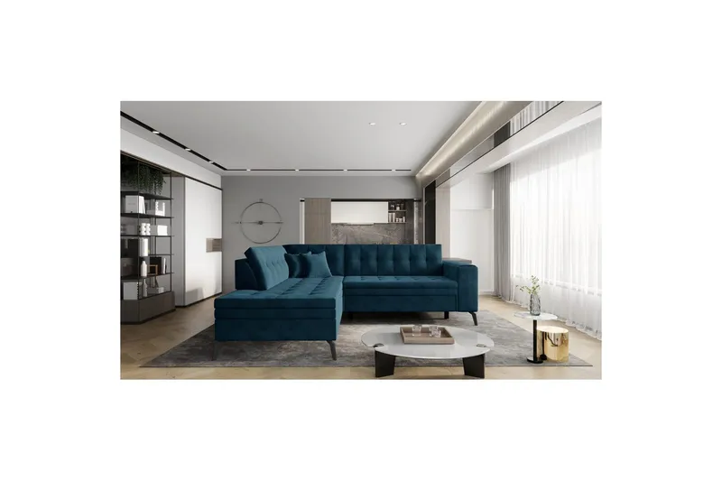 Sektion Eltap Lanvin 260x210x93 cm - Velvetmat 40, Vänster - Möbler - Soffa - Divansoffa & schäslongsoffa - 4 sits soffa med divan