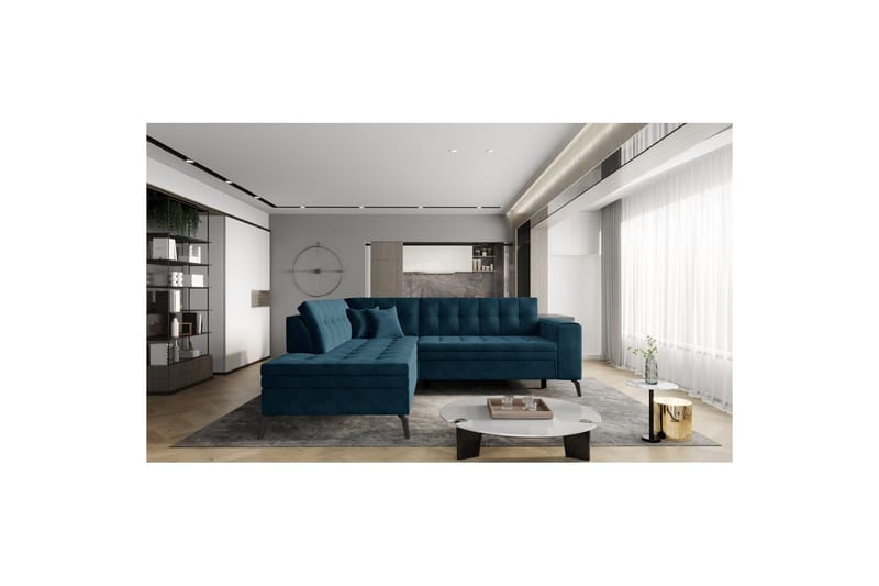 Sektion Eltap Lanvin 260x210x93 cm - Velvetmat 40, Vänster - Möbler - Soffa - Divansoffa & schäslongsoffa - 4 sits soffa med divan