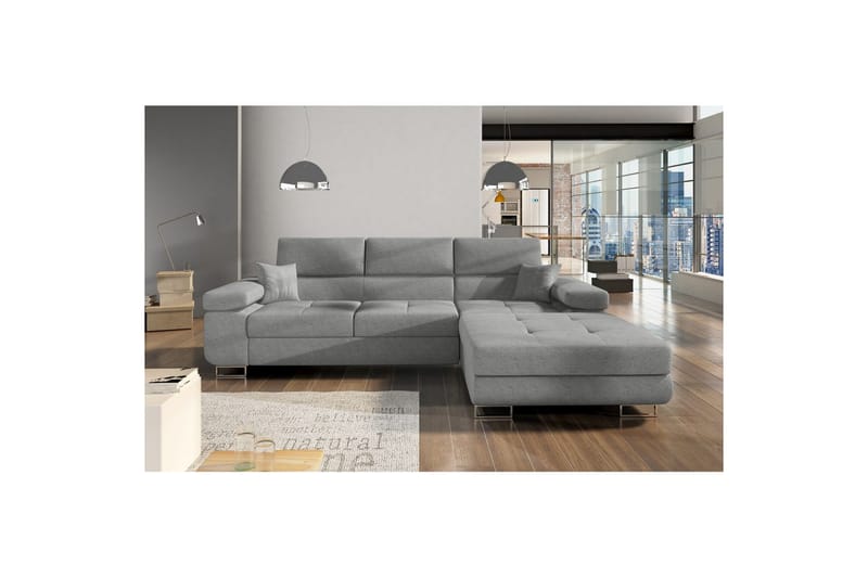 Sektionssoffa Eltap Armando 289x85x203 cm - Gusto 88, Grå, Höger - Möbler - Soffa - Divansoffa & schäslongsoffa - 3 sits soffa med divan