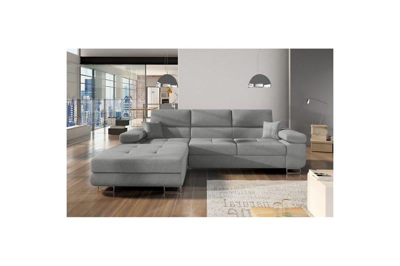 Sektionssoffa Eltap Armando 289x85x203 cm - Gusto 88, Grå, Vänster - Möbler - Soffa - Divansoffa & schäslongsoffa - 3 sits soffa med divan