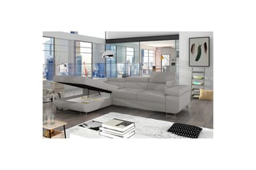 Sektionssoffa Eltap Armando 289x85x203 cm - Jarell 03, Ljusgrå, Vänster - Möbler - Soffa - Divansoffa & schäslongsoffa - 3 sits soffa med divan