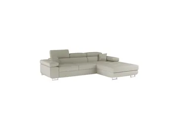 Sektionssoffa Eltap Armando 289x85x203 cm - Jarell 18, Ljusbeige, Höger - Möbler - Soffa - Divansoffa & schäslongsoffa - 3 sits soffa med divan