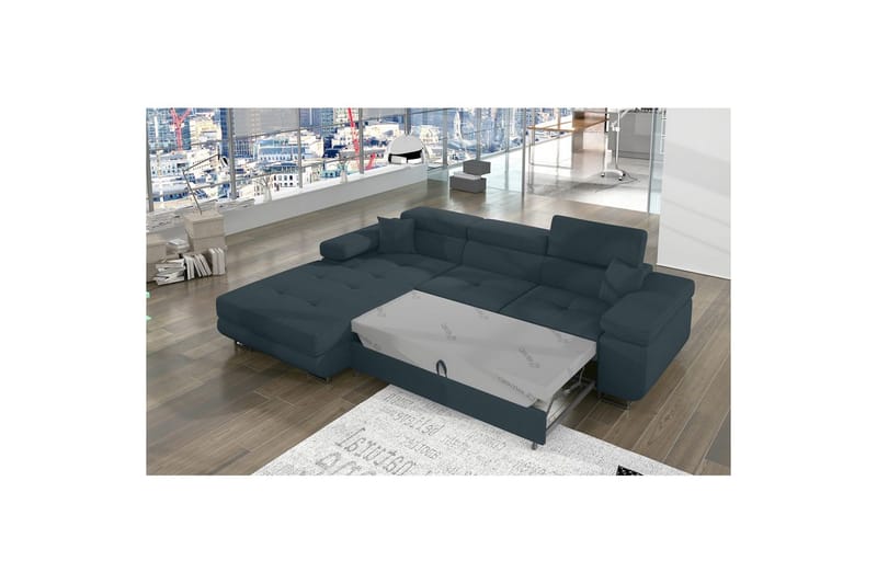 Sektionssoffa Eltap Armando 289x85x203 cm - Jarell 38, Blå, Vänster - Möbler - Soffa - Divansoffa & schäslongsoffa - 3 sits soffa med divan