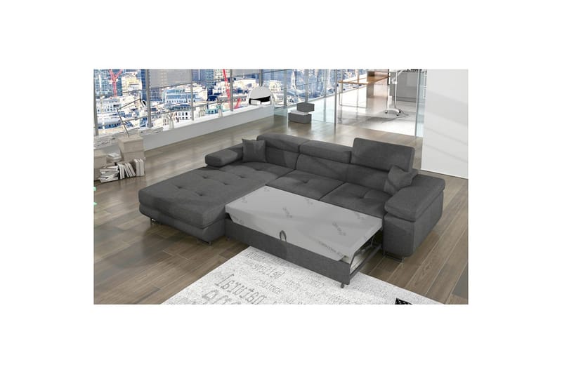 Sektionssoffa Eltap Armando 289x85x203 cm - Sawana 21, Grå, Vänster - Möbler - Soffa - Divansoffa & schäslongsoffa - 3 sits soffa med divan