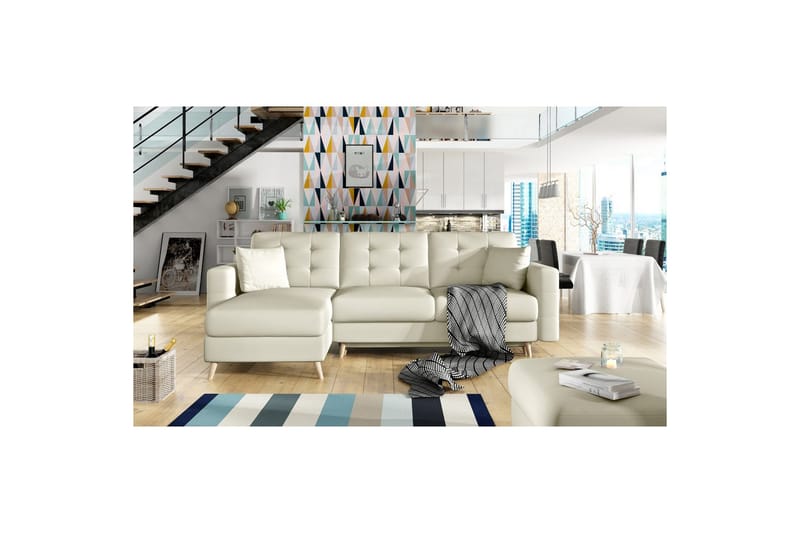 Sektionssoffa Eltap Asgard L 248x93x162 cm, Soft 33, Beige