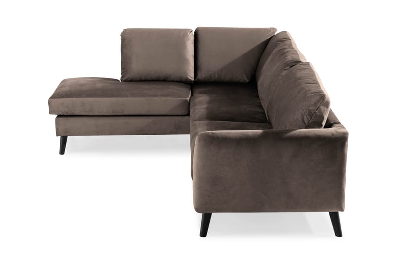 Soffa Colt 3-sits med Schäslong Vänster Sammet - Mullvad - Möbler - Soffa - Divansoffa & schäslongsoffa - 3 sits soffa med divan