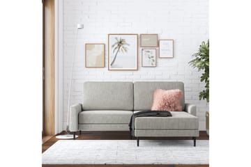 Soffa Francis - Grå - Möbler - Soffa - Divansoffa & schäslongsoffa - 2 sits soffa med divan
