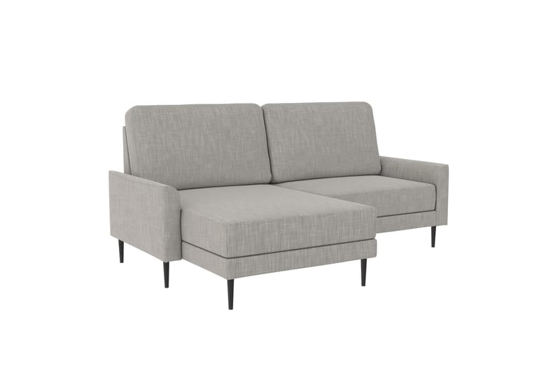 Soffa Francis - Grå - Möbler - Soffa - Divansoffa & schäslongsoffa - 2 sits soffa med divan